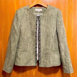 Tahari Arthur Levine tweed jacket EUC 14